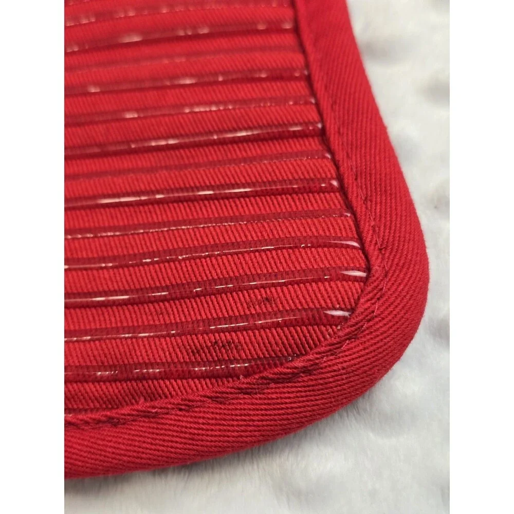 All-Clad Premium Pot Holder & Hot Pad  Set Of 2 Heat Resistant 500  Degrees  Red